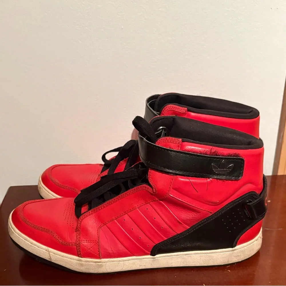 2012 Adidas Originals Adi-Rise AR 3.0 Red Black Mens 13 Retro Sneakers G65867